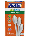 Eco Friendly Compostable Spoons For BBQs Parties And Camping 24 Count Durable Disposable Cutlery Perfect For Tailgates Picnics