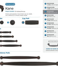 Heavy Duty Oil Rubbed Bronze Drawer Cup Pull Slick Smooth Draw For Kitchen Cabinets And Bathroom Vanities Solid Mount Easy Install Real Deal Premium Hardware with sizes listed