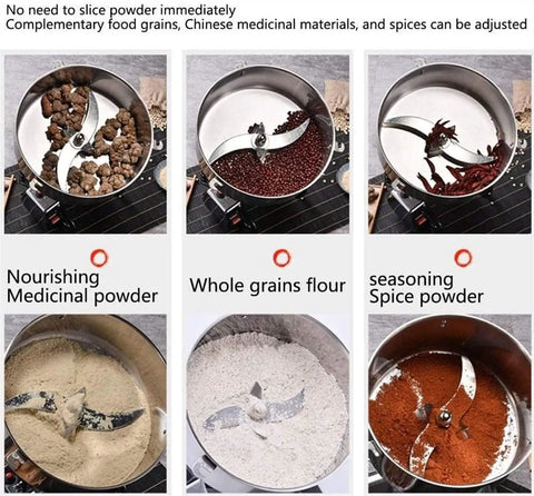 Pro Grade Home Grain Grinder And Powder Mill For Coffee Beans Herbs And Cereals Super Fine Powder Maker 220V grinding different grains