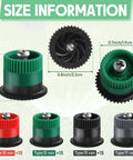 16 Pack Adjustable Arc Sprinkler Nozzles Easy Install High Efficiency Replacement Pop Up Heads For Rain Bird Hunter Orbit Sprinklers