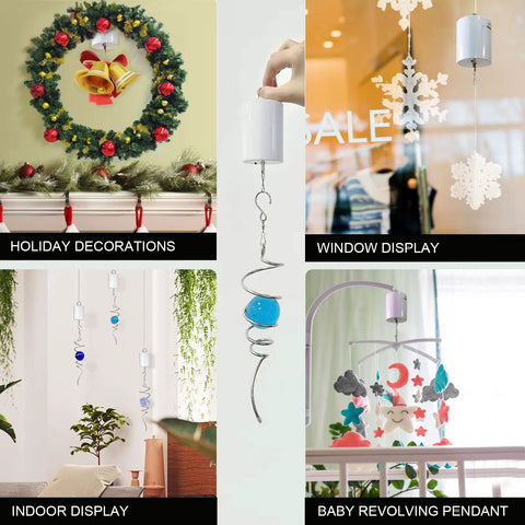 Disco Ball Motor For Wind Spinner And Mirror Ball Chimes Hang Display Rotating Motor with decor in various settings