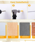 Drywall Anchor And Screw Kit Featuring 270 Anchors And 135 Screws Durable Carbon Steel Construction For Solid Hollow Or Gypsum Walls Easy Install Long Lasting Hold Home Reno Must Have installation on various materials