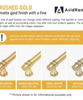 Brushed Gold cabinet handles detail showing matte gold finish under various lighting conditions for Ten Pack Of 5 Inch Brushed Gold Cabinet Handles Boasting Heavy Duty Metal Build Ideal For Snazzing Up Your Kitchen With Rust Proof Durability And Super Quick Install.