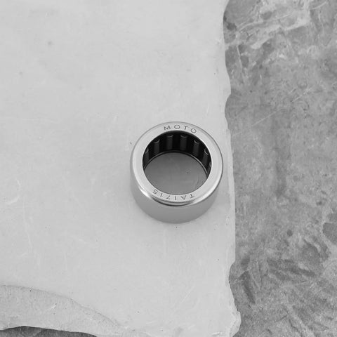 2 Pcs TA1715Z Needle Roller Bearings 17mm By 24mm By 15mm Precision Steel Bushings on a gray background.
