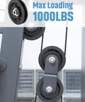 Premium Universal Nylon Bearing Pulley Wheel 90Mm Replacement For Home Gym Cable Rigs And Garage Doors with max loading 1000lbs.