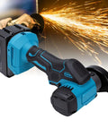 Badass Little Cordless Cut Off Tool And Mini Angle Grinder With 12000 Rpm Grunt And 16Mm Chop Depth For Snappy Cutting Wood Metal Tile Plus Plastic On Tough Weekend Builds, compact design with battery.