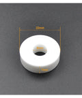 608 Full Ceramic Sealed Ball Bearings 8X22X7 mm ZrO2 shown from top view with dimensions labeled on a dark background.