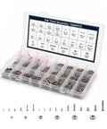 1260 Piece Small Stainless Steel Nuts And Bolts Assortment Kit Heavy Hitter Cross Pan Head Screws Rust Proof Build with organized compartments.