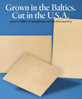 Baltic Birch Plywood Sheets 6 mm Thick 1/4 X 12 X 24 Inch Pack Of 6 B/BB Grade Craft Wood For Laser CNC Cutting And Wood Burning