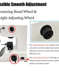 Real Deal Digital Vickers Hardness Tester Featuring Smooth Touchscreen Interface And Dead On Accuracy For Serious Micro Testing Tasks Built Tough For Tight Tolerances And Zero Hassle Calibration Ideal For Shop Floor Experts: hand and weight adjusting wheels.
