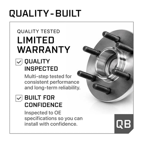 Built Tough Front Wheel Bearing Hub Assembly For 2013 To 2020 Subaru Wrx Crosstrek Outback Iv Xv Impreza showing quality inspection details.