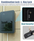 Premium Wall Mount EV Charger Protection Enclosure With Key Lock, showing dual locks for secure storage and safety.