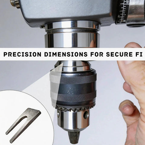 2 Pack Drill Chuck Removal Wedge Set Heavy Duty Alloy Steel Wedges for Keyless Chuck Extraction shown in action on drill press