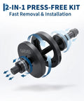 Top Notch 85Mm Front Hub Bearing Removal And Installation Kit Featuring Tough Steel Puller Clamps, 2-in-1 press-free design.