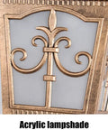 Dang Good Vintage Solar Wall Lanterns Featuring Rock Solid Waterproof Shell High Tech Sleek LED Porch Lighting close-up of acrylic lampshade detail