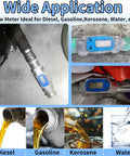 2 Inch Digital Turbine Flow Meter With NPT Thread for Water and Fuels used for diesel, gasoline, and water