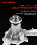 Heavy Duty Engine Water Pump With Gasket And Seal Built Tough For E150 E250 F150 Truck And Econoline Van 4.2L V6 No Sweat Cooling Replacement Kit, close-up of aluminum housing.