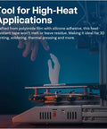 3D printer platform with Extra Wide Polyimide Heat Tape For Sublimation And Electronics 1 Inch By 100 Feet, high heat use