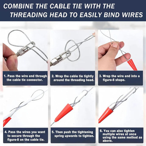 Instructional steps for using a Heavy Duty Automatic Cable Puller And Wire Stringing Machine With No Sweat Operation.