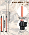 Heavy Duty Telescopic Firewood Measuring Stick With Super Strong Magnets For Fast Wood Cutting And Dang Easy Log Marking, adjustable 16-29 inches.