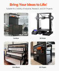 Badass 2040 T-Slot Aluminum Extrusion Profile With Sleek Anodized Finish on a 3D printer setup and workshop projects.
