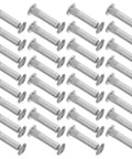 Tough As Nails M6 Cabinet Panel Connectors And Binding Barrels featuring 100 pieces cold rolled steel connectors in a row.