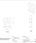 Heavy Duty Low Profile Cable Tie Mount Rack With Rock Solid Screw Applied Fastening Built Tough Nylon 66 technical drawing dimensions.