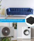 Heavy Duty Rubber Anti Vibration Pads To Kill Equipment Rattles And Noise With These Square Isolation Mats used under HVAC, washer, and dryers.