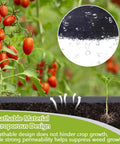 Heavy Duty Weed Barrier Landscape Fabric Pro Grade 4 Ft By 100 Ft Ground Cover with microporous design in garden setting.