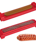 Hot Dog Cutter Criss Cross Slicer With No Touch Release And One Touch Eject For Easy Uniform Sausage Cuts For BBQ Grilling Picnics