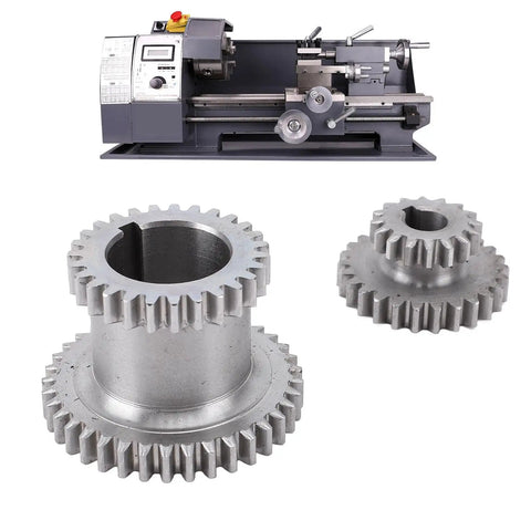 Lathe Duplicate Gear Set With Two Speed High Low Transmission, Metal Gear Replacement For Mini Lathe 0618 7x12 7x14