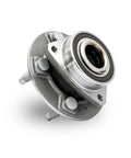 Front Or Rear Wheel Bearing And Hub Assembly Street Tested For Rolling Smooth And Heavy Duty Grip Compatible With Buick LaCrosse Regal Equinox Xts Cts Malibu Limited Models 2010 To 2017, close-up view, forged steel, durable design.