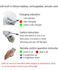 Instructions for Two Pack Black Swing Arm Wall Sconces including remote control and battery features