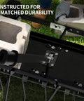 Close-up of Tow Behind Dethatcher Powerful 40 Inch With 20 Spring Steel Tines Lift Handle for durability