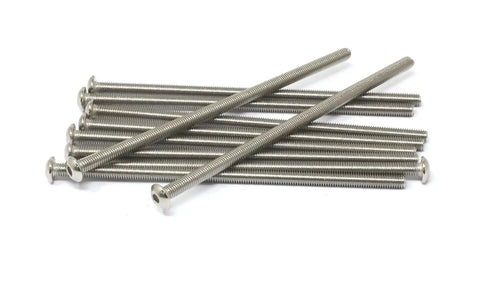 Top Shelf Stainless Steel 304 Hex Socket Button Head Cap Screws M5 X 120MM 0.8 Pitch packaged in a stack of 10.