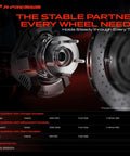 Close-up of Heavy Duty Front Wheel Bearing And Hub Assembly With 5 Lug Setup And Built In ABS Sensor for Dodge Dakota 2005 to 2010.
