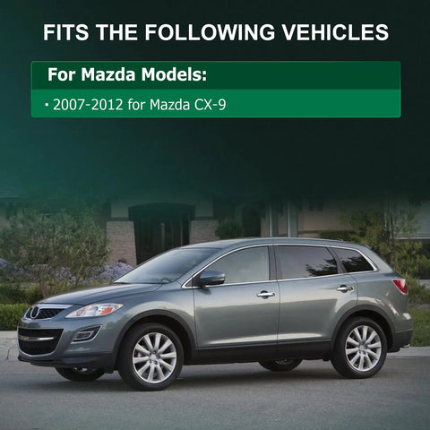 Mazda CX-9 vehicle model from 2007 to 2012, showcasing compatibility with Heavy Duty Rock Solid Engine And Transmission Mount Direct Bolt On For Mazda Cx 9 3.5L 3.7L 2007 Through 2012 Smooth Ride Replacement Parts.