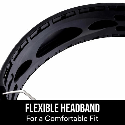 Close-up of the flexible headband of WorkTunes Connect Hearing Protector With Bluetooth Wireless Tech And High Fidelity Sound 24 dB NRR Earmuffs