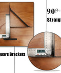 No Sag Corner Brace Kit For Shed Doors, Driveway Gates, Corral Gates, And Wood Windows, Heavy Duty Galvanized Steel, 90-degree Angle Measurement