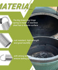 Hinge Spring Replacement For Kamado Grills Heavy Duty 304 Stainless Steel Lid Support Fits MiniMax Large XL XXL Models Two Pack To Fix No Sag Lid And Smooth Open Close Action next to Kamado grill