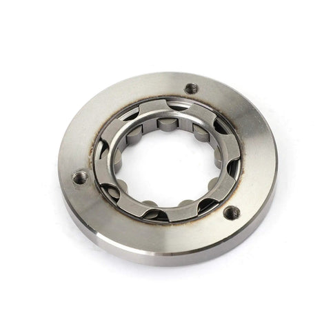 Full Send And Rock Solid One Way Starter Clutch Assembly Replacement For Kawasaki Klx140 Klx125S Klx150S Klx140L Klx140G Klx140S 2008-2020 Oem 13193-0005 showing a steel starter clutch part with a circular design and inner cage.