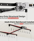 Game Changing Motorized Garage Ceiling Storage Rack With Remote Control 4 By 4 Ft Overhead Lift System showing heavy-duty design and multi-point installation.