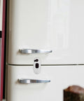 Kidproof Cabinet And Fridge Locks With Double Button Design Easy Install ABS Safety Locks for Babies on fridge door