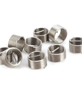 M16 Threaded Insert Kit 10 Pcs For Thread Repair In SUS304 Stainless Steel Heavy Duty Helicoil Style Inserts displayed on white background