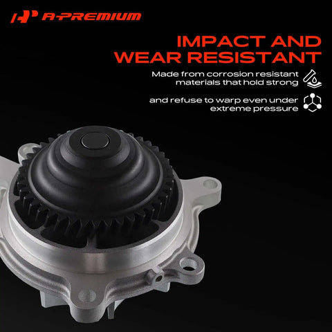 Heavy Duty Engine Water Pump Compatible With Chevy Silverado 2500 3500 HD And Gmc Sierra V8 6.6L Turbo Diesel, impact resistant design