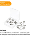 Get Your Tech Stash Ready with These Bad Boys, E10 Screw Base Miniature Bulbs, 24V 1.5W Warm Yellow Light for Your Flashlights and Indicators, 15 Pack in Box with storage case.