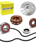 Hella Durable Water Pump Assembly With Billet Aluminum Impeller Upgraded Bearing And Heavy Duty Backside Seal For Polaris Sportsman Ranger And RZR Offroad Rigs 2002 To 2014 parts including aluminum and copper components.