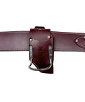 Two-In-One Leather Tool Holder For Carpenters And Electricians Hammer And Pliers Holster With Belt Loop heavy-duty brown leather
