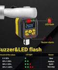 Pro Grade Digital Torque Adapter Set With 1/2 Inch Drive And 1/4 And 3/8 Socket Adapters, ISO 6789 Certified Plus/Minus 2 Percent Accuracy, 12 to 250 ft-lb/17 to 340 Nm, High Visibility Color Display With Audible Alerts And Overtightening Protection, digital torque adapter with LED flash and buzzer alarm