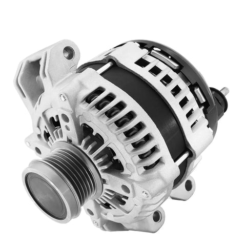 Workhorse 180 Amp Alternator For 3.6L V6 Ram 1500 with SC6 pulley, showcasing heavy-duty design and direct swap compatibility.